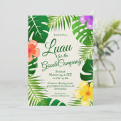 トロピカルアイランドビーチルアウ（ハワイ式宴会）|企業パーティー 招待状 (スタンド正面)