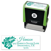 トロピカルアイランドビーチルアウ(ハワイ式宴会) |差出人住所スタンプ セルフインキングスタンプ (インサイチュ)