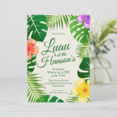 トロピカルアイランドビーチルアウ(ハワイ式宴会) 招待状 (スタンド正面)
