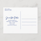 トロピカルアイランドビーチ結婚式保存日 案内ポストカード (裏面)