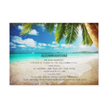 トロピカルアイランドビーチ結婚式宿泊カード