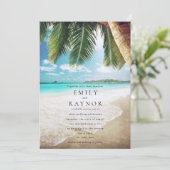 トロピカルアイランドビーチ結婚式招待状 招待状 (スタンド正面)