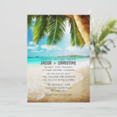 トロピカルアイランドビーチ結婚式招待状 招待状 (スタンド正面)