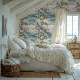 トロピカルアイランドピンクチノワスリースタイル壁紙 壁紙