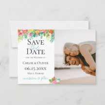トロピカルアイランドボタニカル写真 Save The Date