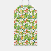 トロピカルアイランドボ結婚タニカルウェルカムバッグ ギフトタグ (裏面)