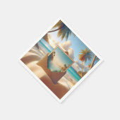 トロピカルアイランドポストカード（封筒） スタンダードカクテルナプキン (角)