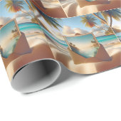 トロピカルアイランドポストカード（封筒） ラッピングペーパー (ロールコーナー)
