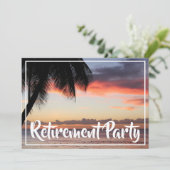 トロピカルアイランドリタイアメントパーティの招待状 招待状 (スタンド正面)