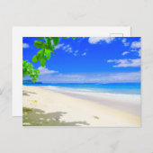 トロピカルアイランドリトリートオンホワイトサンディビーチ ポストカード (正面/裏面)
