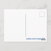 トロピカルアイランドリトリートオンホワイトサンディビーチ ポストカード (裏面)