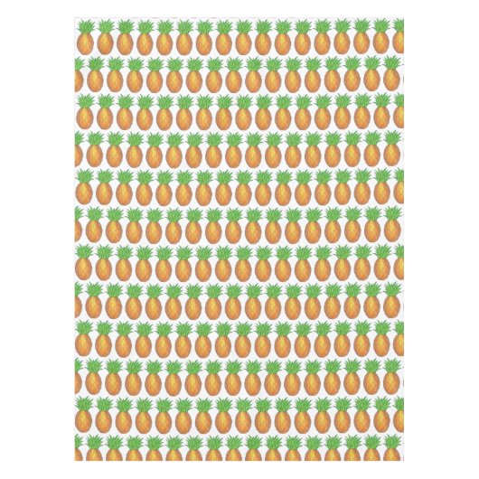 トロピカルアイランドルアウ（ハワイ式宴会）ハワイアンパイナップルフルーツ テーブルクロス (正面)