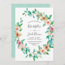 トロピカルアイランドルアウ（ハワイ式宴会）結婚式招待状