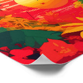 トロピカルアイランドレゲエサンセット ポスター (角)