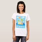 トロピカルアイランド、シャツ Tシャツ (正面フル)
