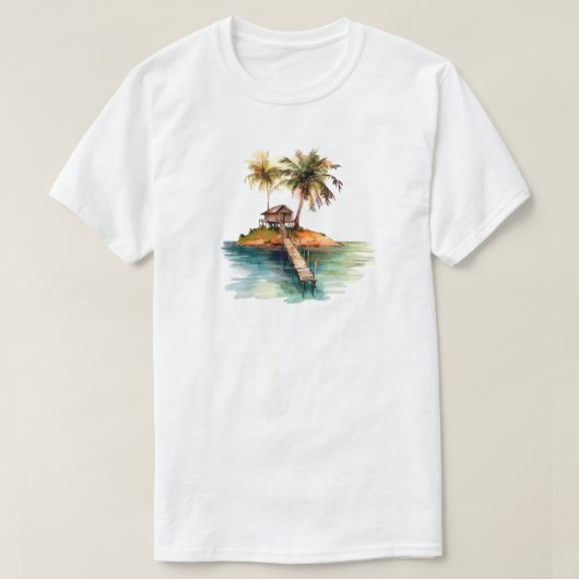 トロピカルアイランドTシャツ Tシャツ (デザイン正面)