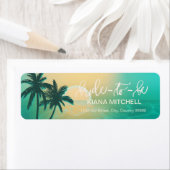 トロピカルアイルサンライズブライド – ビーティール（緑がかった色）ID581 ラベル (インサイチュ)