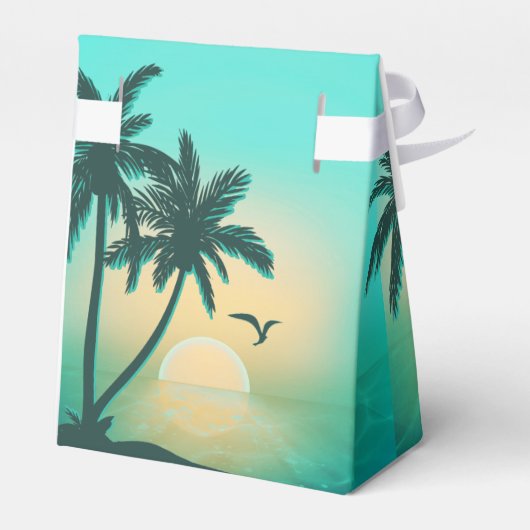 トロピカルアイルサンライズラブ感謝していアンドティール（緑がかった色）ID581 フェイバーボックス (裏面サイド)