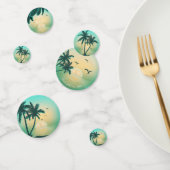 トロピカルアイルサンライズ結婚のティール（緑がかった色）ID581 コンフェッティ (グループ)