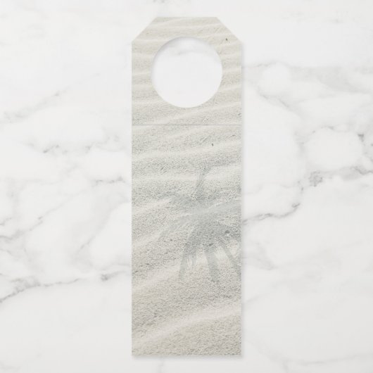 トロピカルアイルサンライズ結婚のティール（緑がかった色）ID581 ボトルネックタグ (裏面)