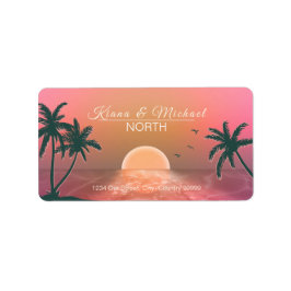 トロピカルアイルサンライズ結婚ズピンクID581 ラベル