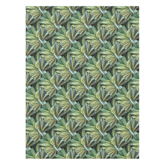 トロピカルアガベ現実主義アート テーブルクロス (正面)