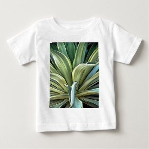 トロピカルアガベ現実主義アート ベビーTシャツ
