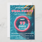 トロピカルアクアパラダイスサマープールパーティー 招待状 (正面)