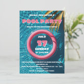 トロピカルアクアパラダイスサマープールパーティー 招待状 (スタンド正面)