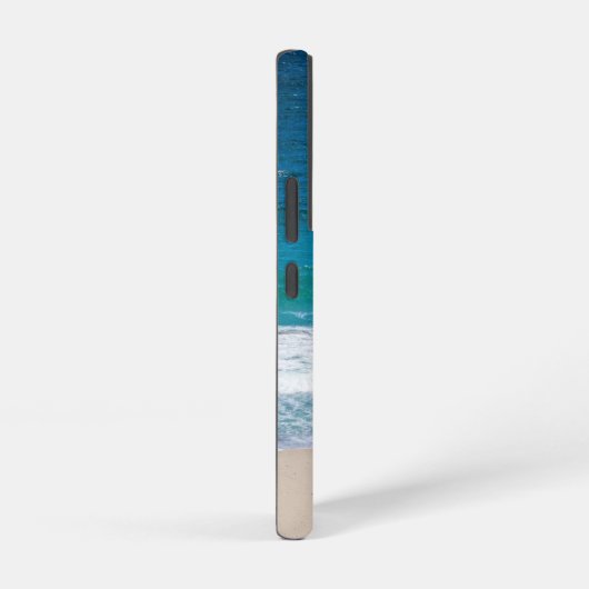 トロピカルアクアブルー海波名サンディビーチ SAMSUNG GALAXYケース (右側面)