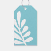 トロピカルアクアベビーオンボードギフトラベル ギフトタグ (裏面)