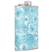 トロピカルアクアホワイトオーランズハイビスカスフローラ フラスク (右)