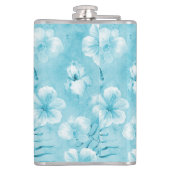 トロピカルアクアホワイトオーランズハイビスカスフローラ フラスク (裏面)