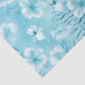 トロピカルアクアホワイトランハイビスカスフローラ 薄葉紙 (詳細)