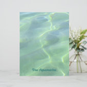 トロピカルアクアマリンウォータースクレーブック紙 (スタンド正面)