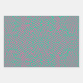 トロピカルアニマルプリントデザインキッズティーンおもしろい ラッピングペーパーシート (正面2)