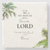 トロピカルアフォーミー&マイハウスオ感謝していナナ ストーンコースター (正面)