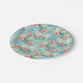 トロピカルアロハハイビスカスフラワーベビーシャワー ペーパープレート (アングル)