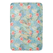 トロピカルアロハハイビスカスフローラ バスマット (正面縦)