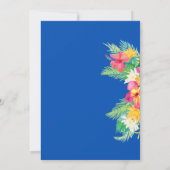 トロピカルアロハハワイアンルアウ（ハワイ式宴会）バースデーパーティー 招待状 (裏面)