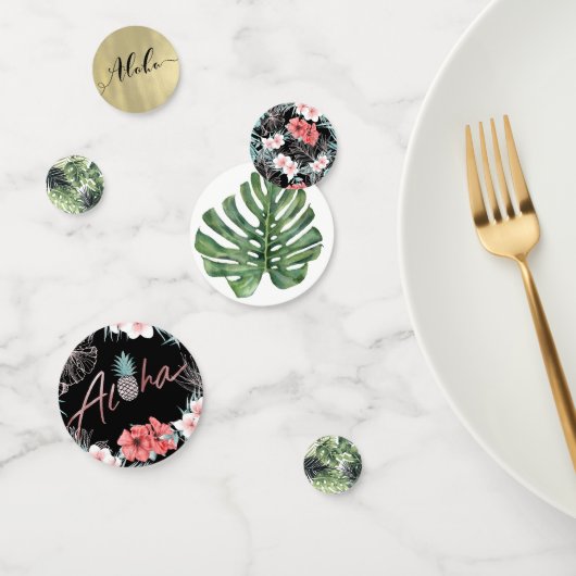 トロピカルアロハハワイアン誕生日パーティー コンフェッティ (グループ)