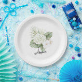 トロピカルアロハビーチアジサイ結婚フローラ ペーパープレート (パーティー)