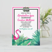 トロピカルアロハフラミンゴ卒業ルアウ(ハワイ式宴会)2022 招待状 (スタンド正面)