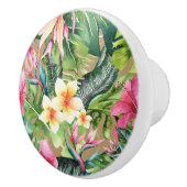 トロピカルアロハフローラルアウ（ハワイ式宴会）サマー葉ズクラフト セラミックノブ (右)