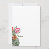 トロピカルアロハベイビーシャワー招待状 招待状 (裏面)