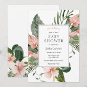 トロピカルアロハベイビーシャワー招待状 招待状 (正面/裏面)