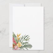 トロピカルアロハベビーシャワー招待状 招待状 (裏面)