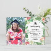 トロピカルアロハルアウ（ハワイ式宴会）サマーフローラ卒業写真 招待状 (スタンド正面)