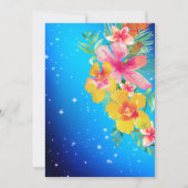 トロピカルアロハルアウ（ハワイ式宴会）卒業パーティー 招待状 (裏面)