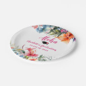 トロピカルアロハルアウ（ハワイ式宴会）卒業2024 ペーパープレート (アングル)